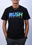 RUSH CYCLING BLACK LOGO T